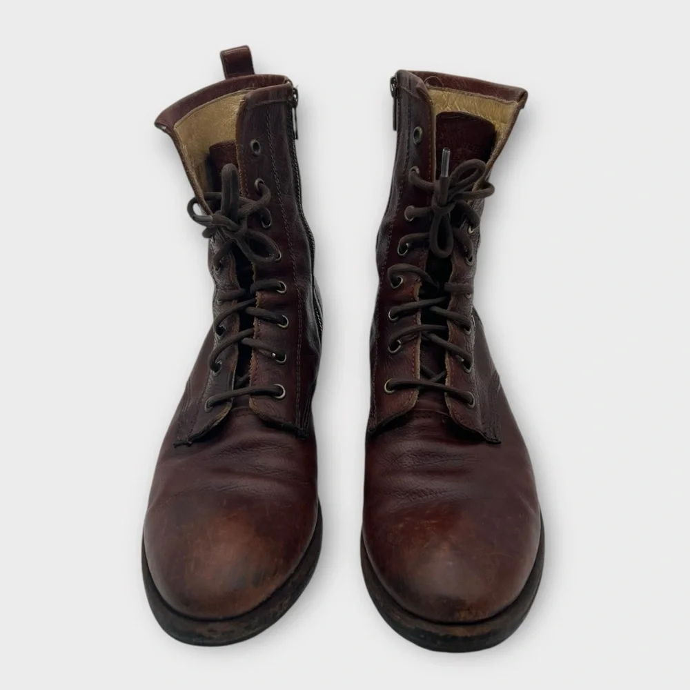 Frye Women’s Carson Roper Leather Boots Side Zip Size 9 Great Condition! Nice!! - Picture 4 of 9